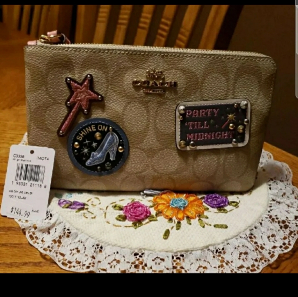 New! Coach Cinderella Wristlet